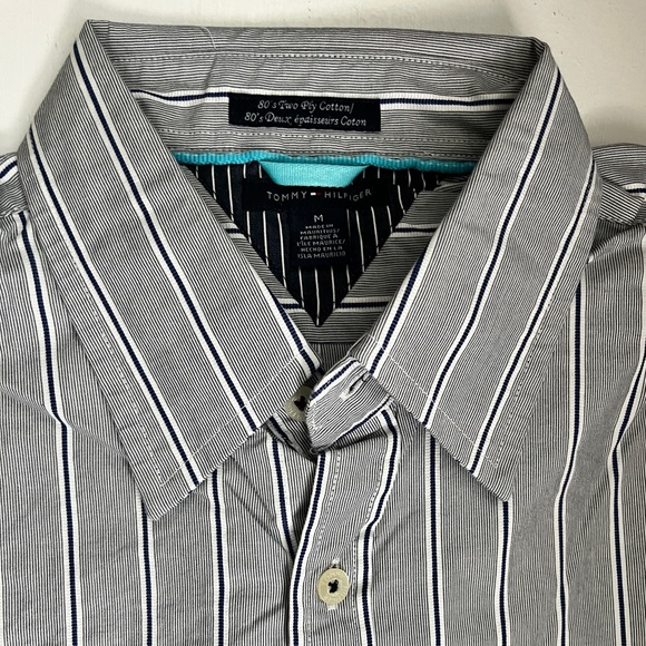 TOMMY HILFIGER stripe cotton long sleeve shirt - Picture 8 of 8